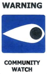 Warning: Community Watch logo