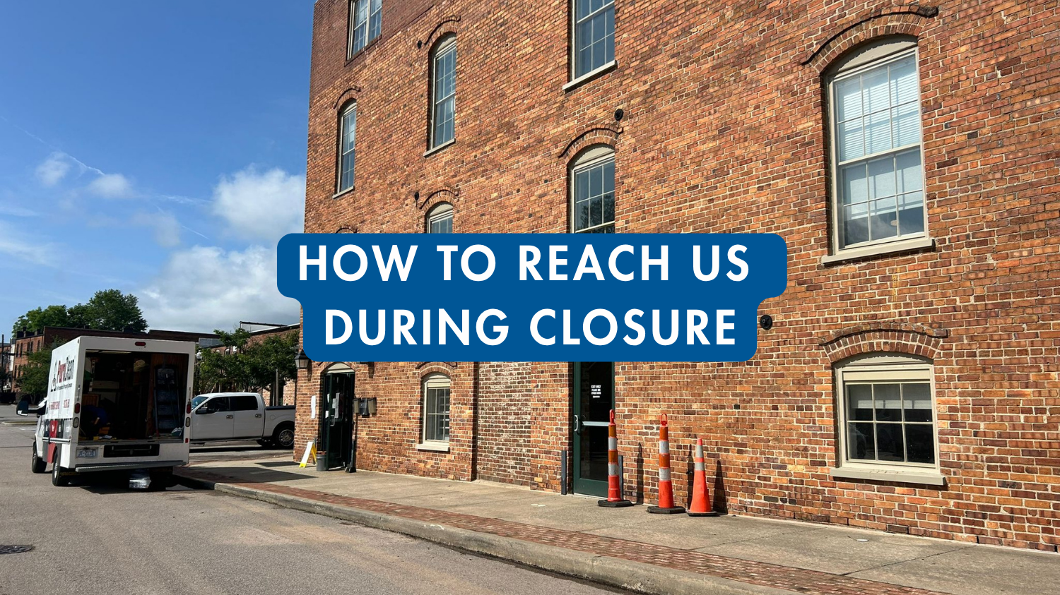 In-Person Services at Sanford Buggy Company Building Temporarily Closed