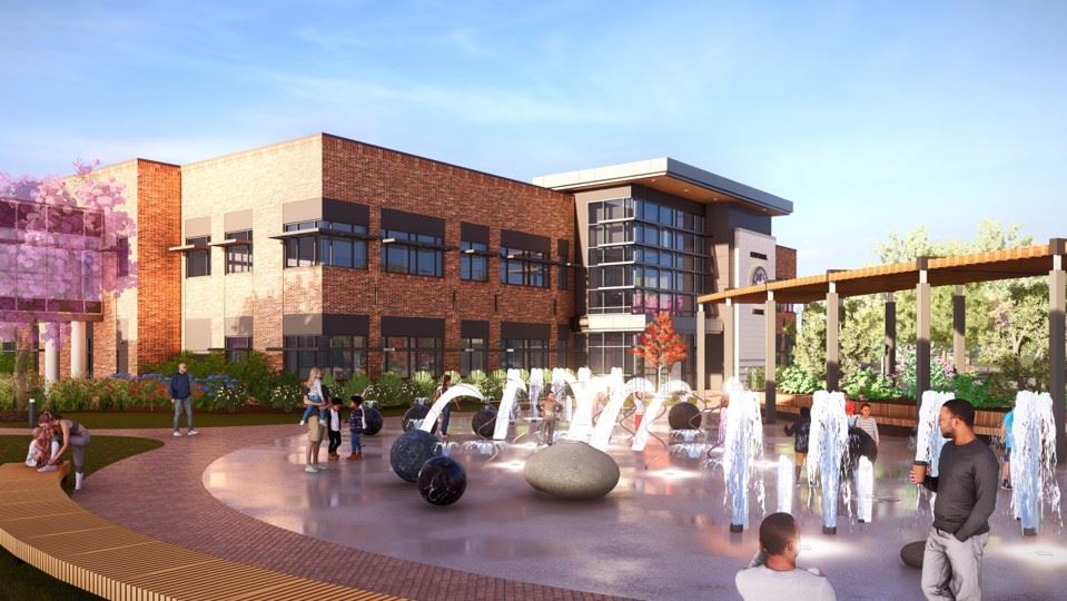 Rendering of Sanford Municipal Center Expansion Splash Pad