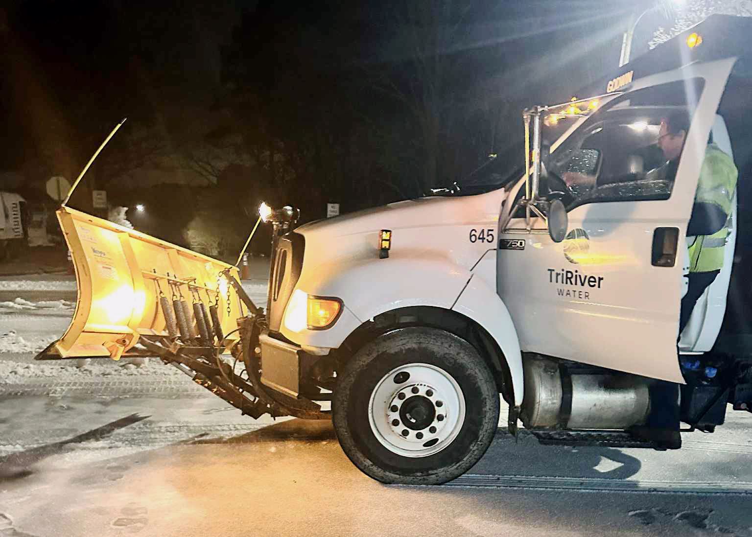 Sanford truck during storm